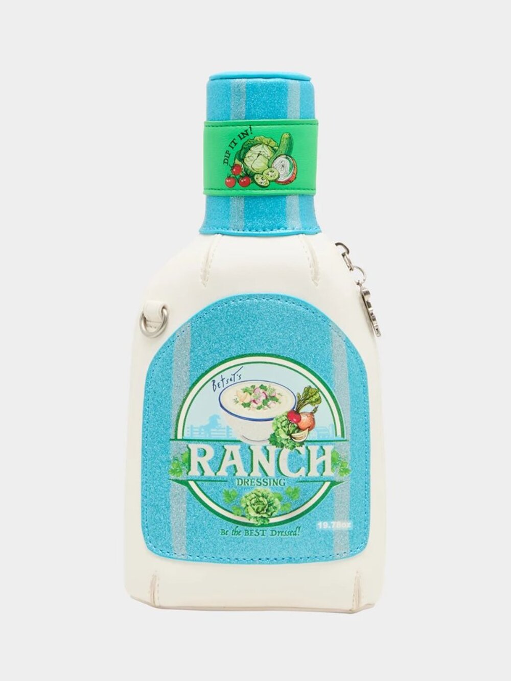 Betsey Johnson Kitsch Best Dressed Crossbody Bag Bottle of Ranch NWT
